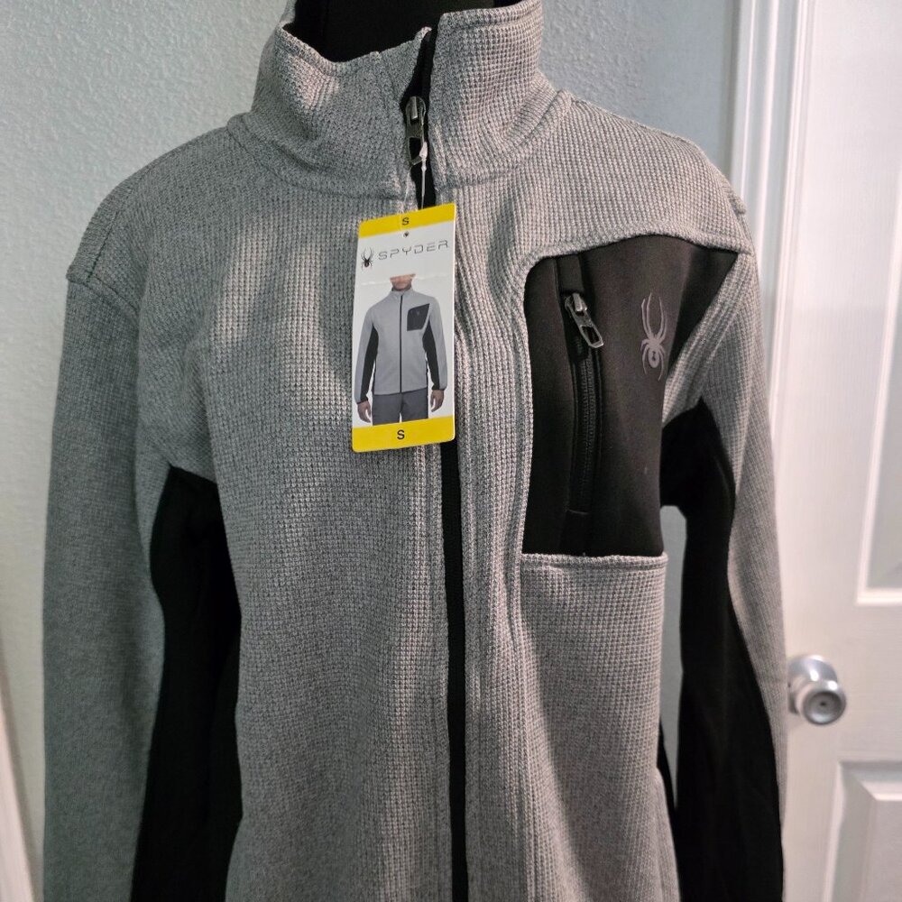 Spyder Full Zip Jacket - Men's Small Gray & Black, Navy or Black